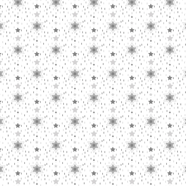 Free Vector flat design silver stars pattern