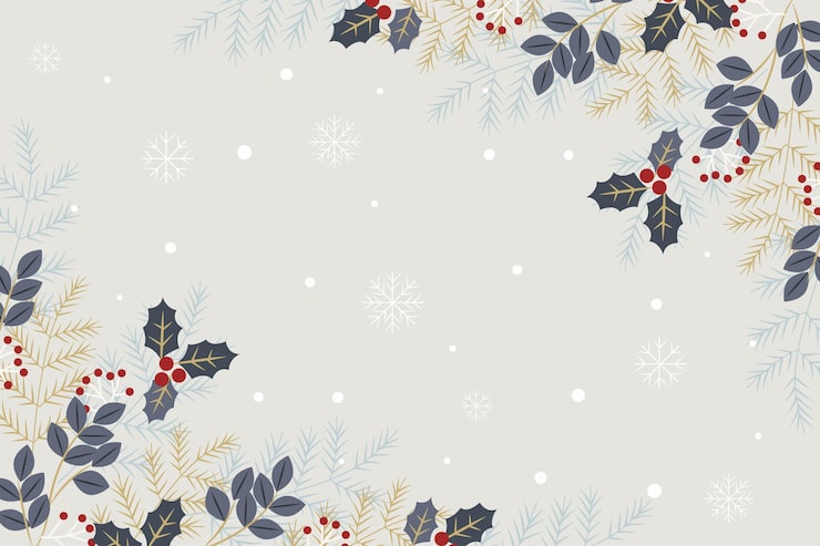 Free Vector flat design winter background