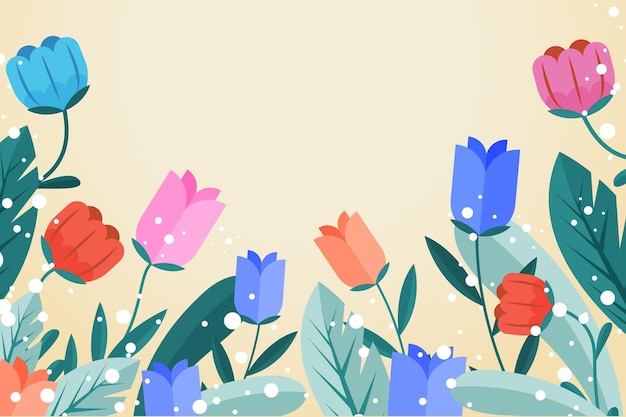 Free Vector flat floral background