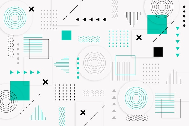 Free Vector flat geometric background