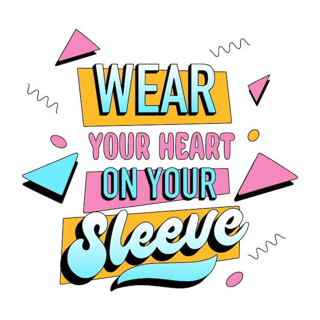 Free Vector flat illustration of beautiful and inspirational lettering