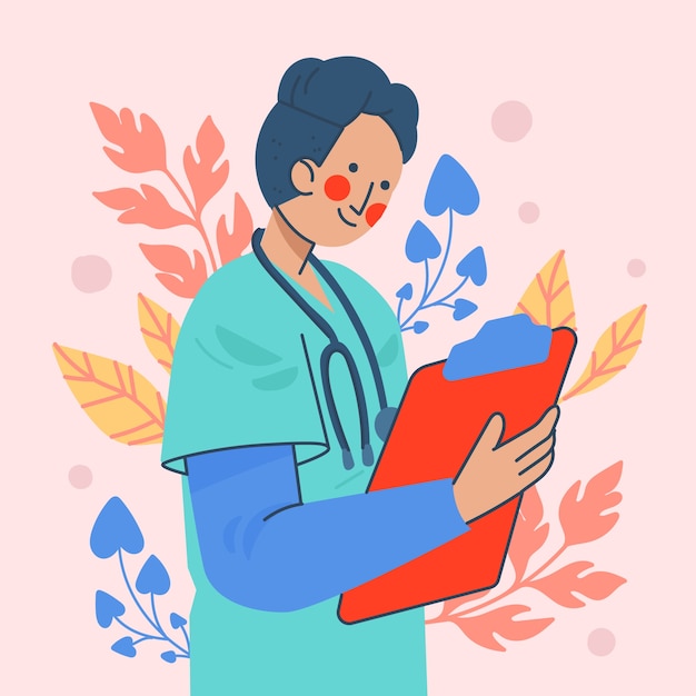 Free Vector flat illustration for international nurses day celebration