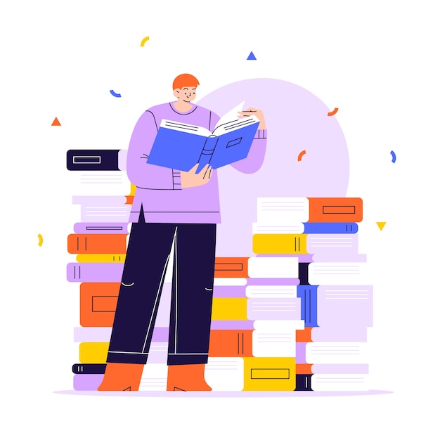 Free Vector flat illustration for world book day celebration