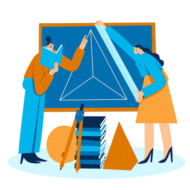 Free Vector flat international day of women and girls in science illustration