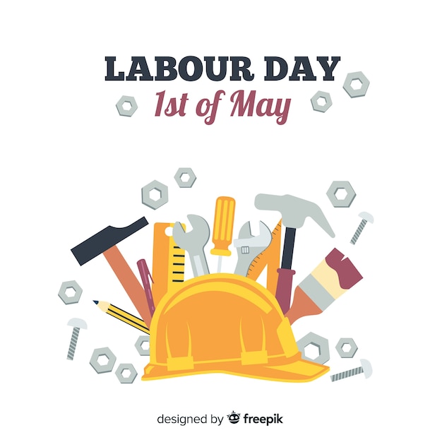 Free Vector flat labor day background
