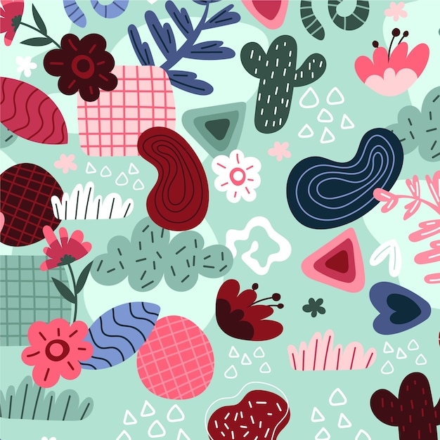 Free Vector flat minimal double-sided horizontal business card template