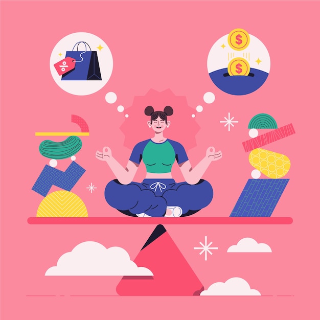 Free Vector flat stability illustration