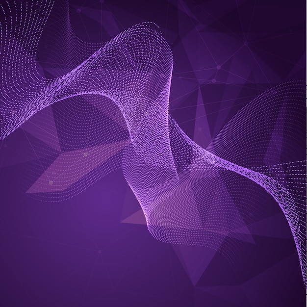 Free Vector flowing lines abstract 