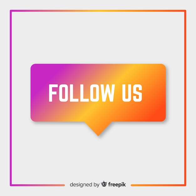 Free Vector follow us