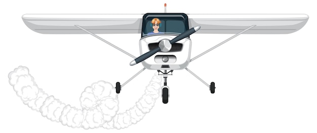 Free Vector front view of light aircraft
