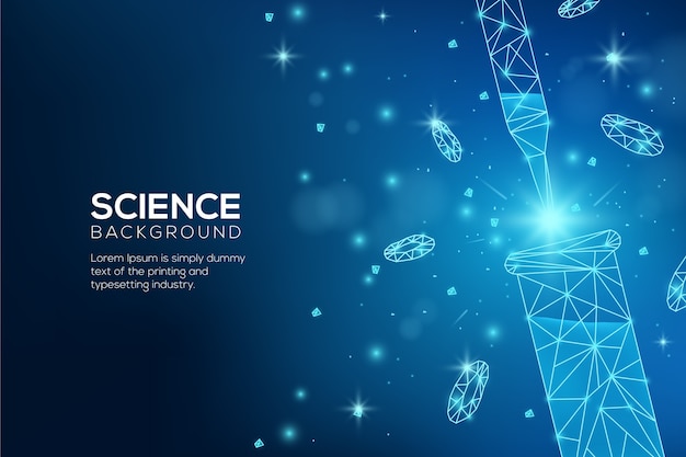 Free Vector futuristic science lab background