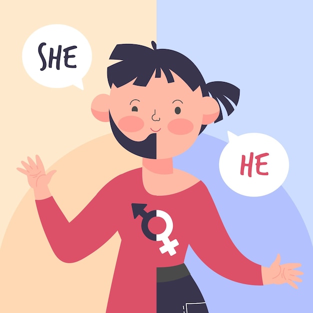 Free Vector gender identity design