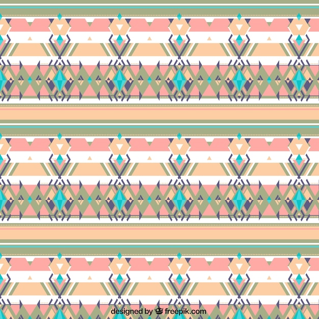 Free Vector geometric background with colored shapes in boho style