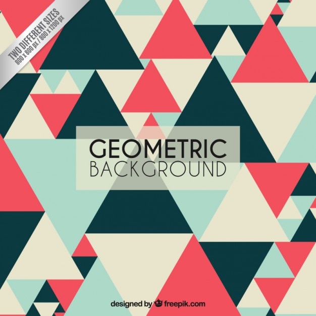 Free Vector geometric background with triangles