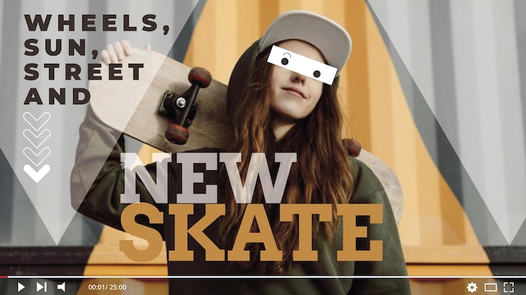 Free Vector geometric simple sport youtube thumbnail