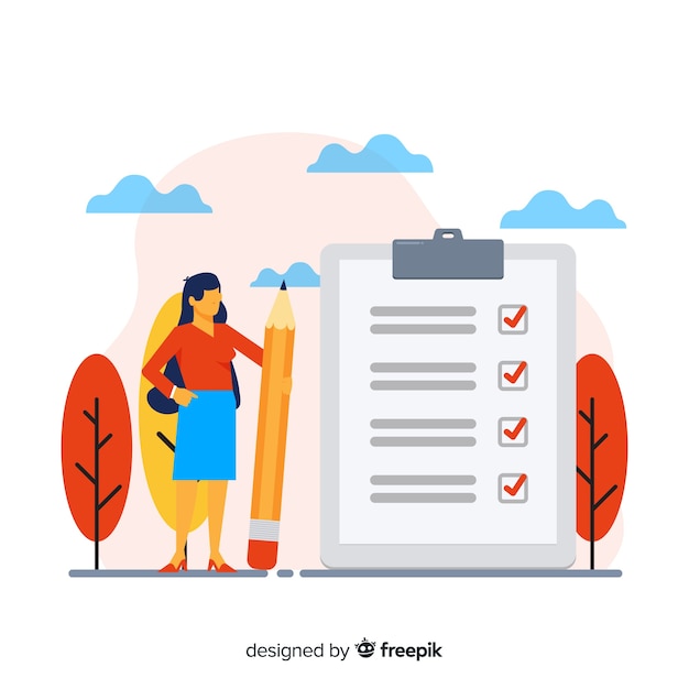 Free Vector giant checklist