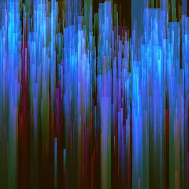 Free Vector glitch background. digital image data distortion