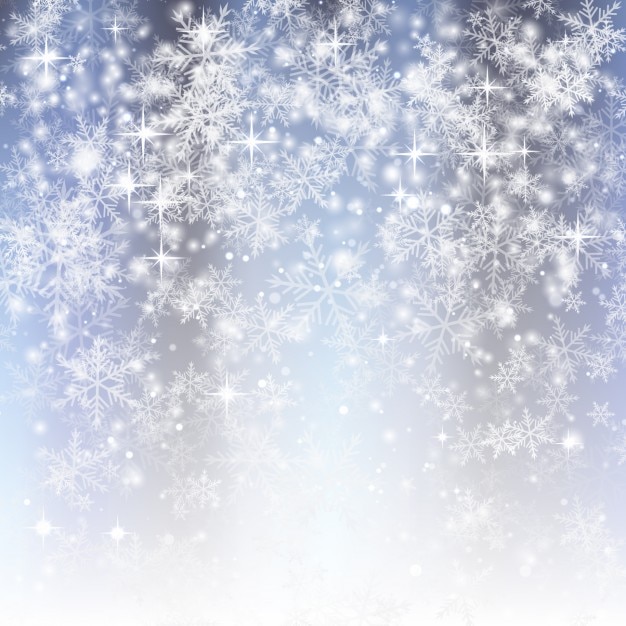 Free Vector glittering background with snowflakes