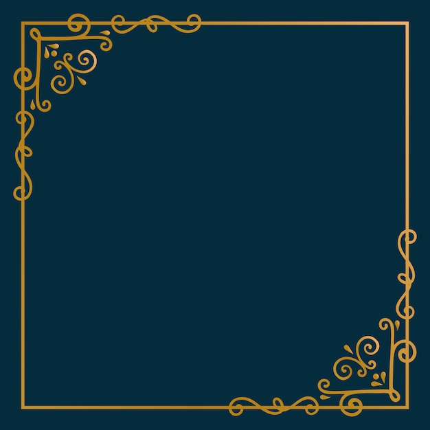 Free Vector gold frame background