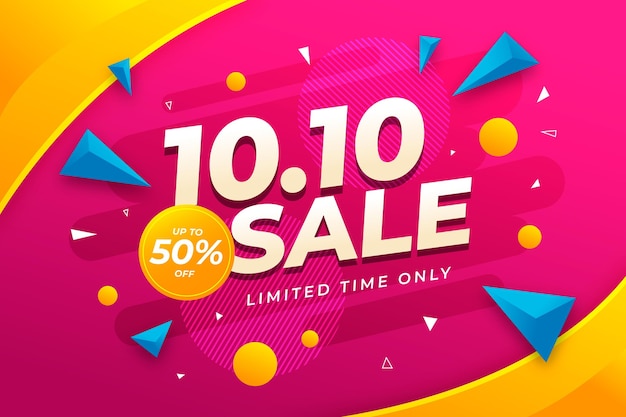 Free Vector gradient 10.10 background