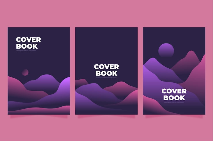 Free Vector gradient abstract landscape covers collection