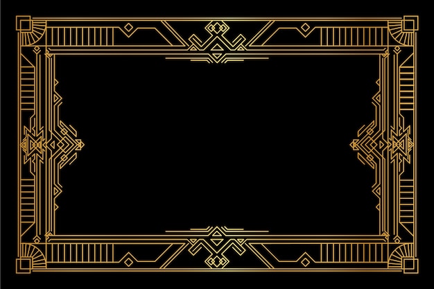 Free Vector gradient art deco background