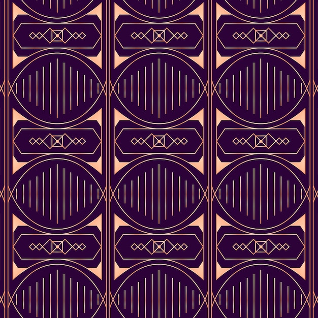 Free Vector gradient art deco pattern