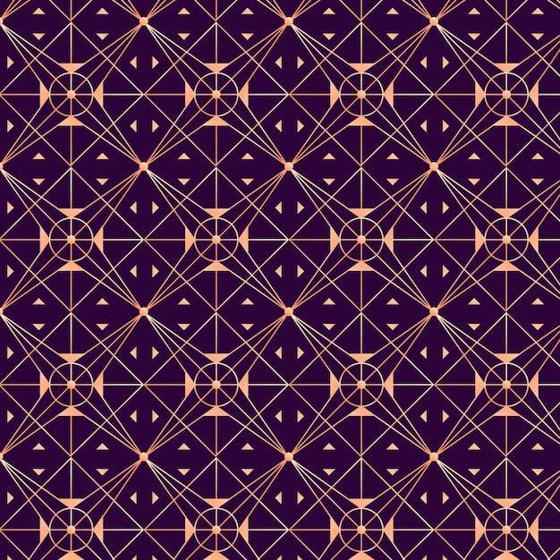 Free Vector gradient art deco pattern