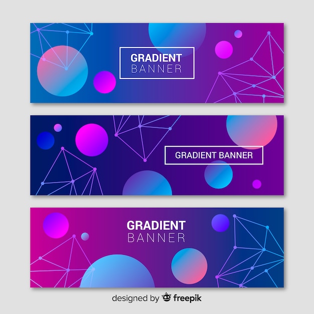 Free Vector gradient banners