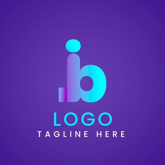 Free Vector gradient bj  logo template