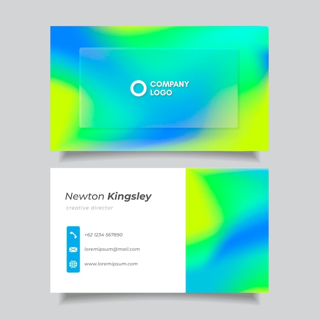 Free Vector gradient business card template