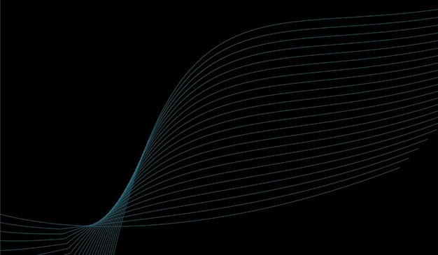 Free Vector gradient color line wave background