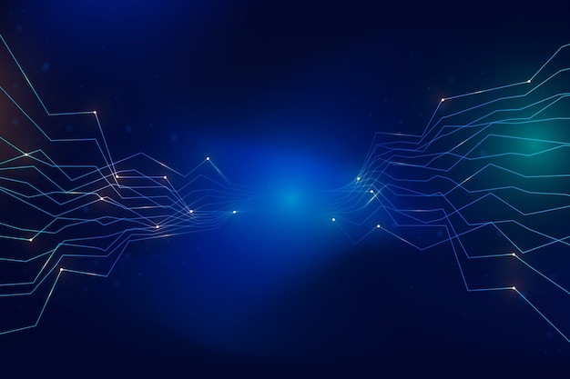 Free Vector gradient connection background
