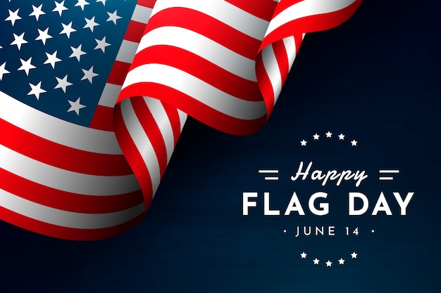 Free Vector gradient flag day background