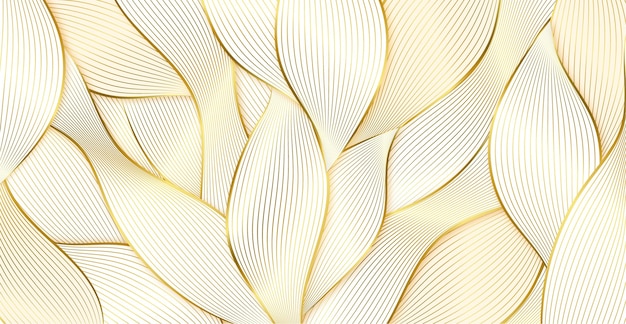 Free Vector gradient golden linear background