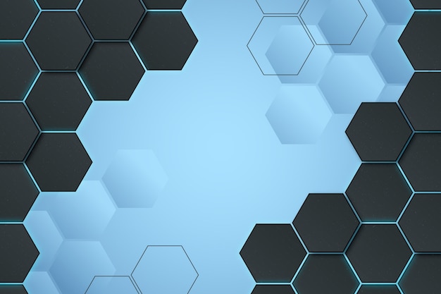 Free Vector gradient hexagonal background
