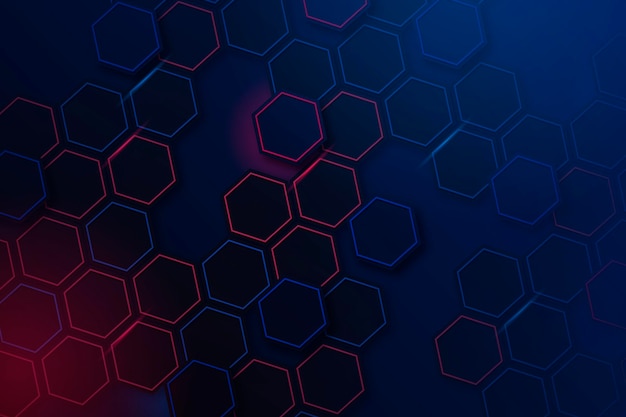 Free Vector gradient hexagonal background