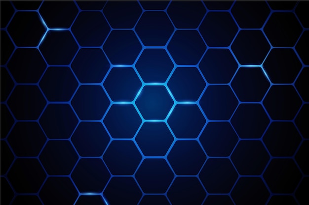 Free Vector gradient hexagonal background
