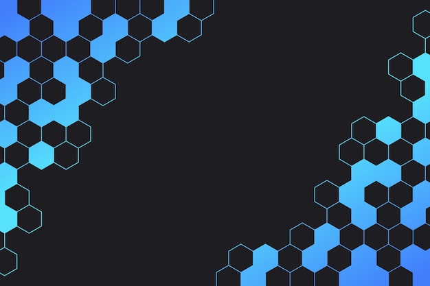Free Vector gradient hexagonal background