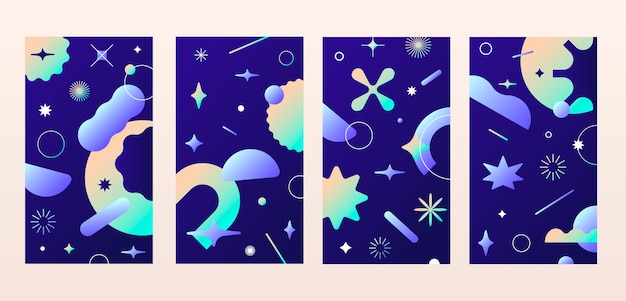 Free Vector gradient instagram story background