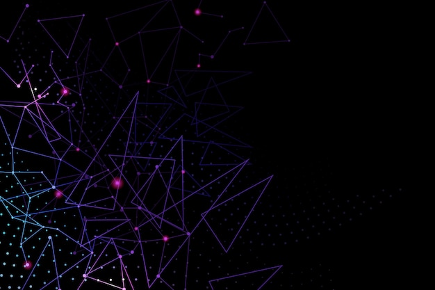 Free Vector gradient network connection background