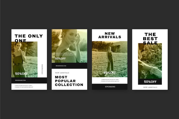 Free Vector gradient sale instagram story collection