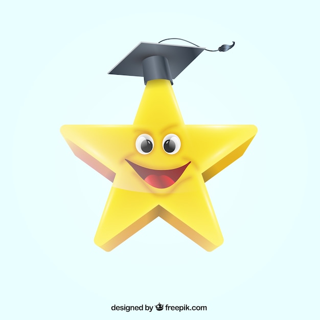 Free Vector graduation star