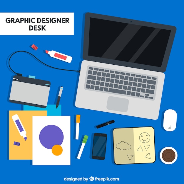 Free Vector graphic designers utensils set