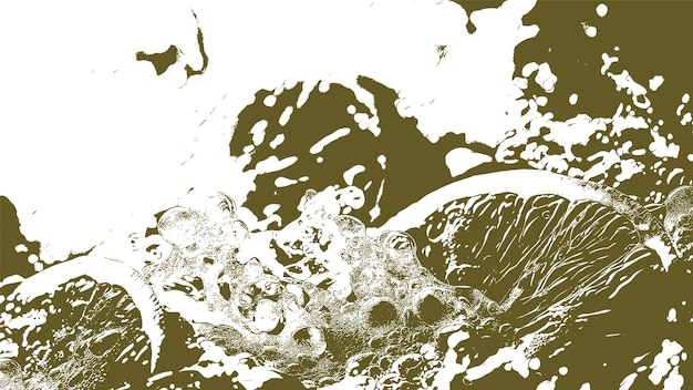 Free Vector green artistic splatter