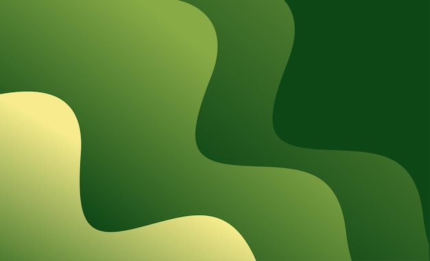 Free Vector green gradient abstract wave background