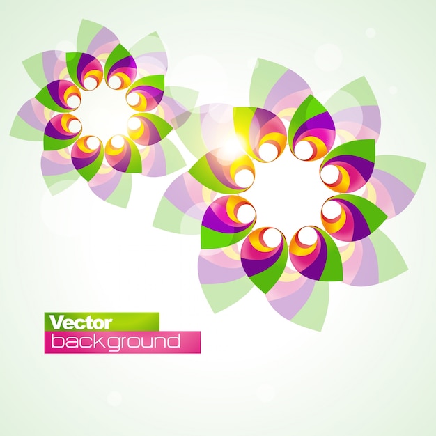 Free Vector groovy floral background