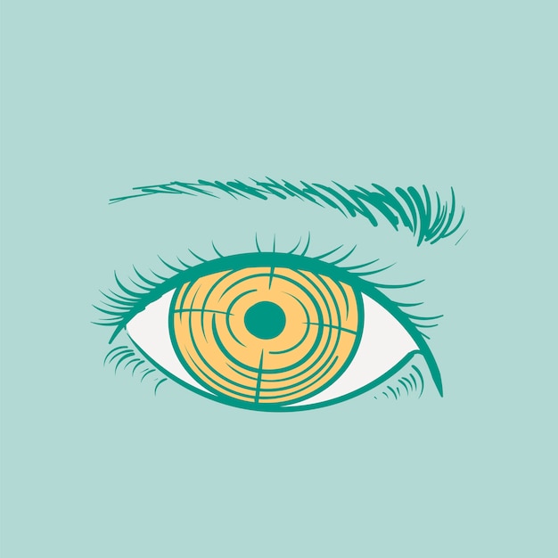 Free Vector hand drawing illustration of goals target concept