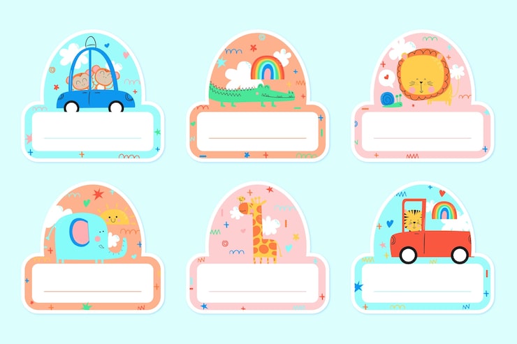 Free Vector hand drawn animal sticker illustration