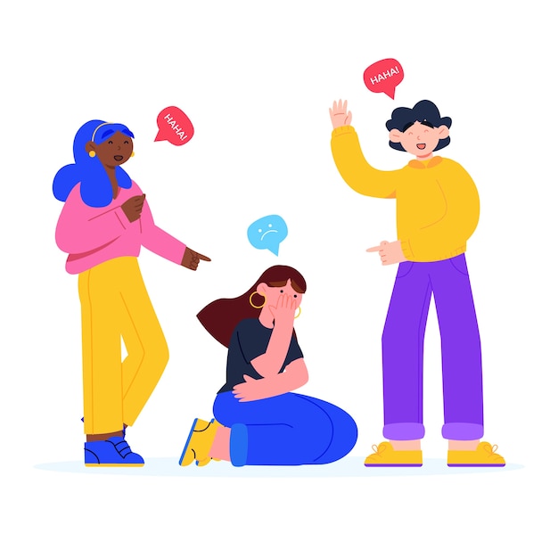 Free Vector hand drawn flat design blame illustration